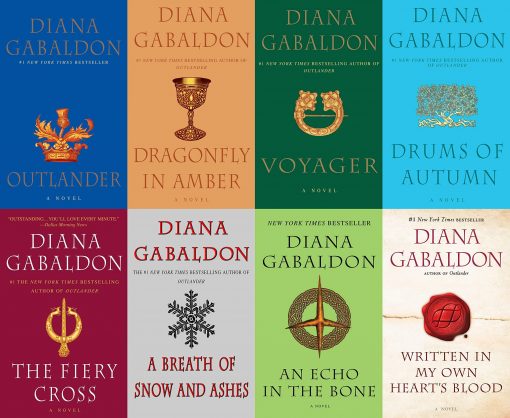 Diana Gabaldon Outlander Series 8 Book Set (1- 8) -- Like New