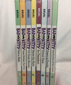7 Nick Bruel Bad Kitty chapter books plus the Bad Kitty Keep Your Paws Off My Journal