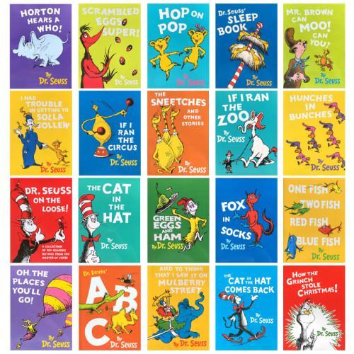 The Wonderful World of Dr. Seuss 20 Reading Books Collection Set - Hardcover