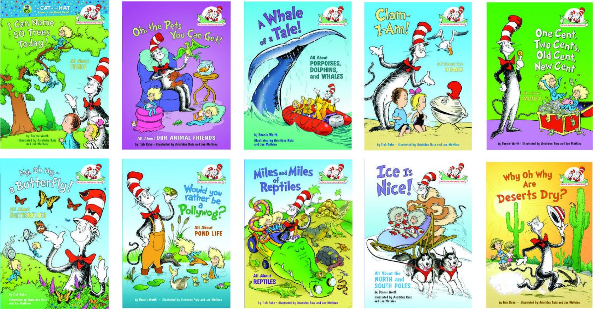 Dr. Seuss Cat in the Hat Learning Library Series 26 Book Collection Set ...