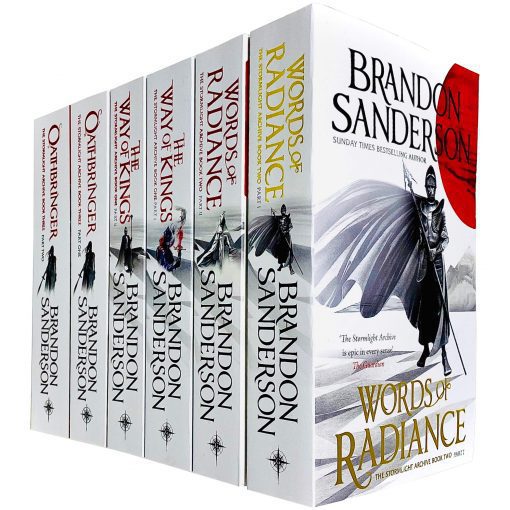 The Stormlight Archive Series 6 Books Collection Set by Brandon Sanderson (Words of Radiance Part 1 & 2, The Way of Kings Part 1 & 2 & Oathbringer Part 1 & 2) Paperback – January 1, 2020 by Brandon Sanderson