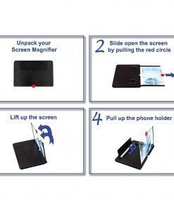Screen Magnifier for Cell Phone - Enlarges The Screen 2-3 Times - Compatible with All Smartphones