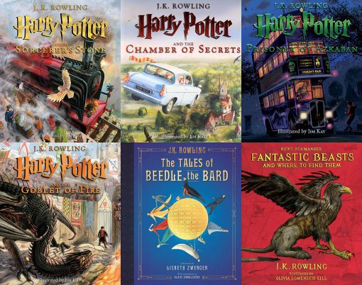 Harry Potter Illustrated Books Collection (Pack of 6) Hardcover – October 9, 2019