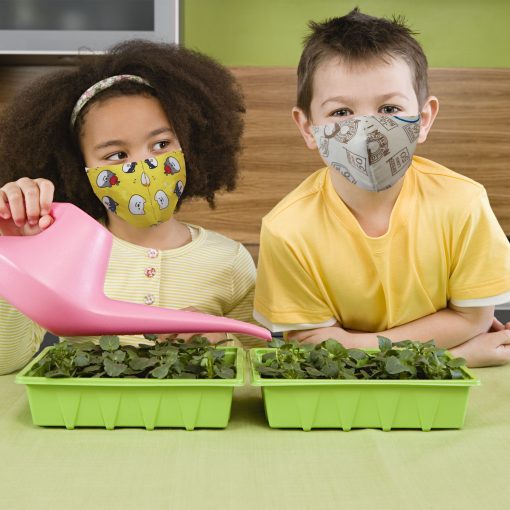 Reusable Kids Cloth Face Mask Set With PM 25 Filters