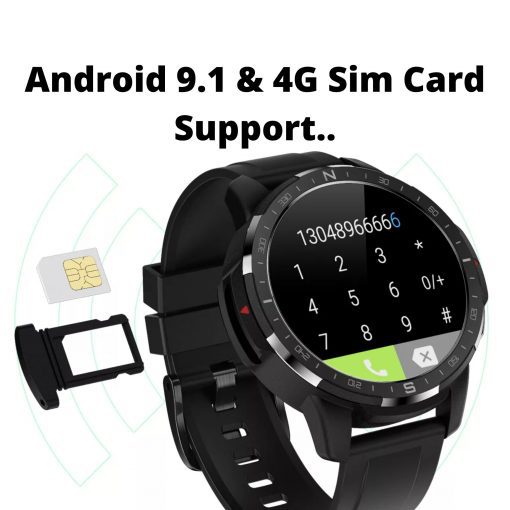 Android Unisex Smart Watch GPS 4G WIFI 16 Inch Touch Screen 4GB HD camera geeekymecom