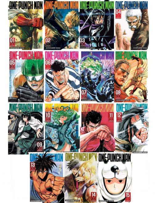 One Punch Man Volume 1 15 Collection 15 Books Set Paperback geeekymecom
