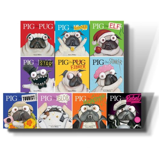 Pig the Pug Complete Series Set 10 Books With 1 Plush Toy