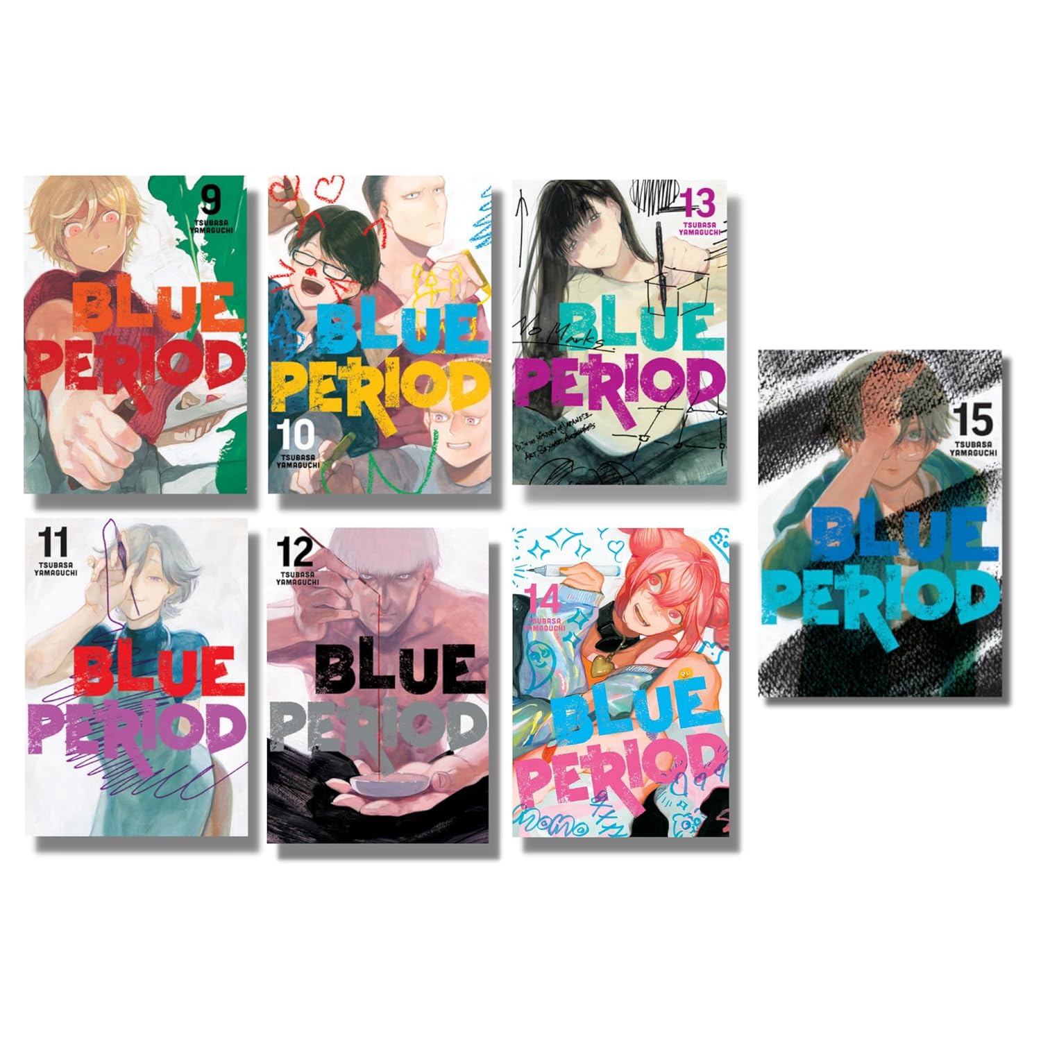Blue Period Manga Vol 1b - 15 Blue Period Manga Vol 1-15 With iAdaptit Bookmarks