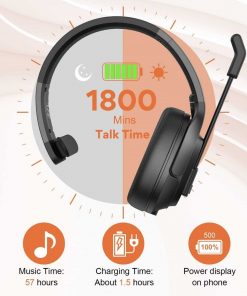 Eksa Bluetooth Headset with Microphone Noise Cancelling
