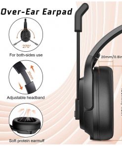 Eksa Bluetooth Headset with Microphone Noise Cancelling