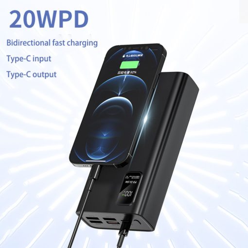Portable 30000mAh Power Bank with 4 USB Ports – Unleash Unlimited Power On-The-Go!