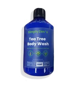 Tea Tree Oil Body Wash Soap With Peppermint And Aloe Vera - Helps Body Odor, Ringworm, & Skin Irritations