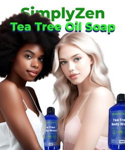 Tea Tree Oil Body Wash Soap With Peppermint And Aloe Vera - Helps Body Odor, Ringworm, & Skin Irritations