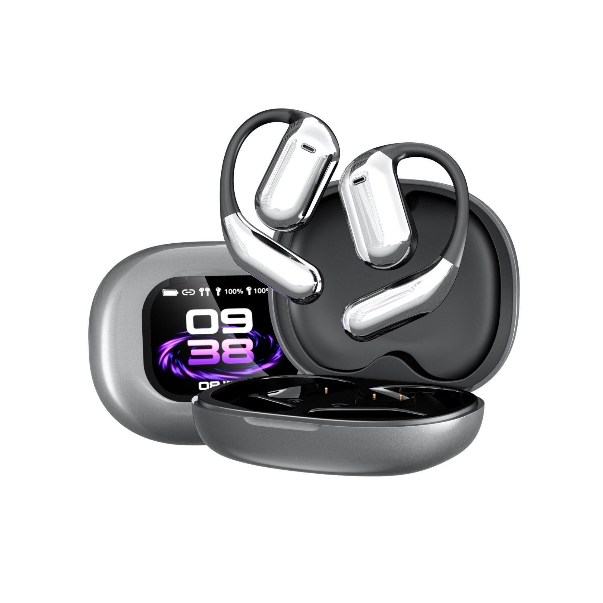 Bluetooth AI Translation Earbuds - Black Bluetooth AI Translation Earbuds - 144 Language Translator Music and Call Earbuds