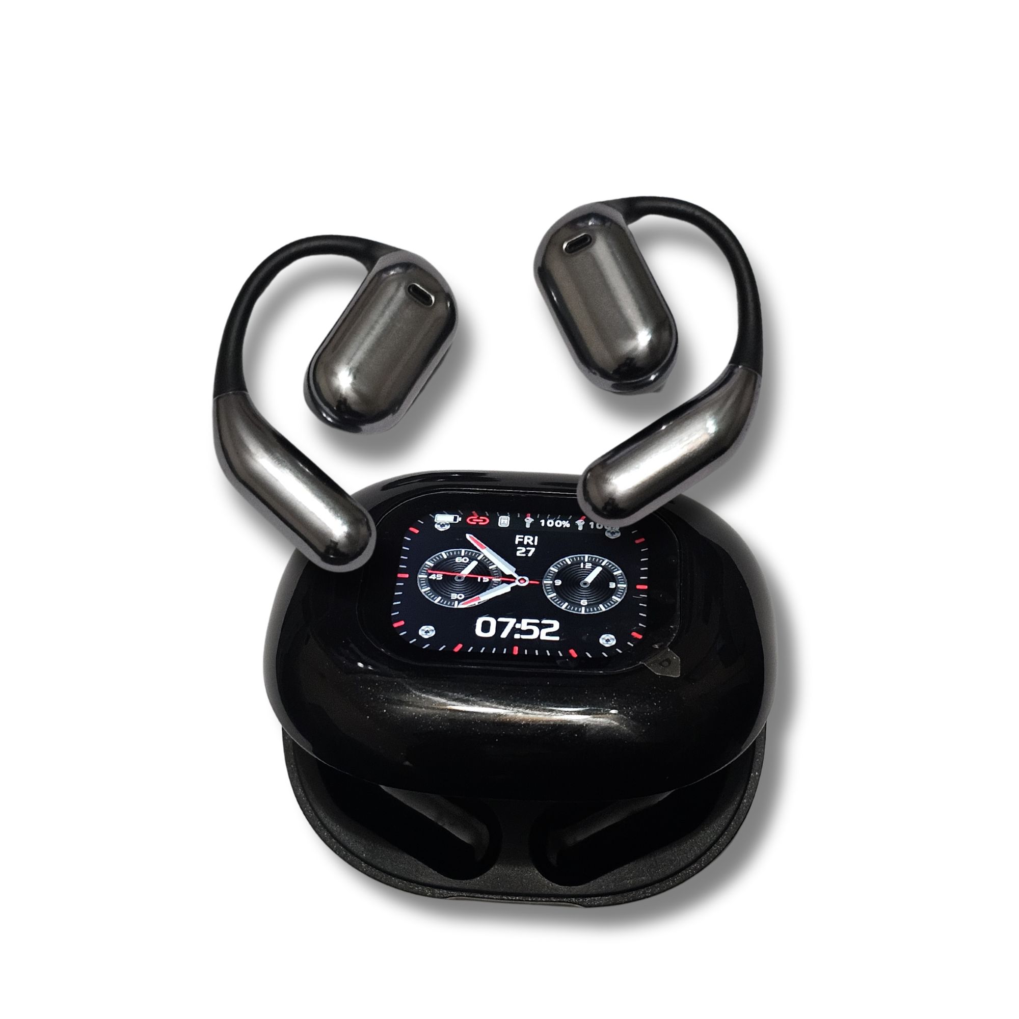 Bluetooth AI Translation Earbuds - Black1 Bluetooth AI Translation Earbuds - 144 Language Translator Music and Call Earbuds