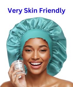 Satin Silk Bonnet Set for Women with Adjustable Soft Tie Band, Double Layer Hair Bonnet - Sleeping Cap