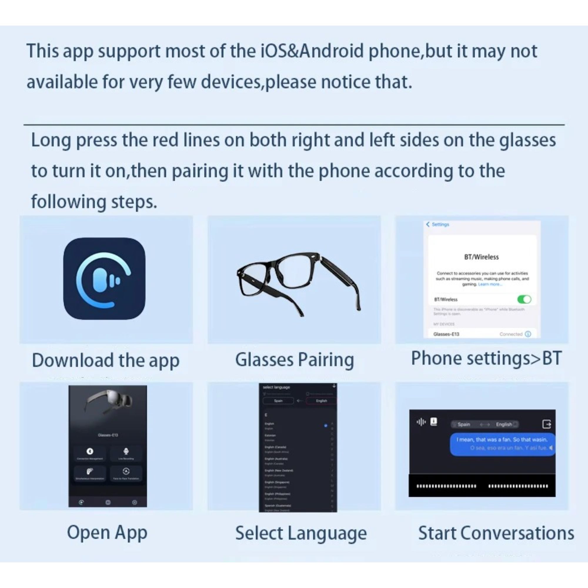 6 Smart Bluetooth Audio Sunglasses – Open-Ear Sound, Hands-Free Calls & UV Protection