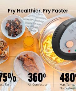 Glass Air Fryer 16Qt, Extra Large - Non Toxic
