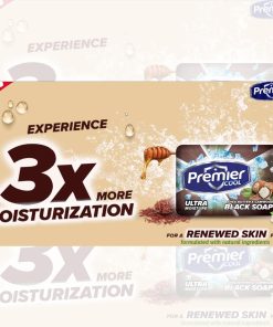 Premier Cool Shea Butter & Camwood Black Soap - 60g x 2