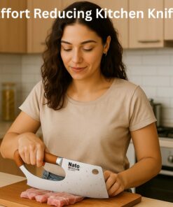Nato Knives Professional Cleaver, Anti-Stick Stainless Steel Kitchen Knife