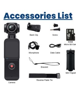5K Ultra HD Pocket Action Camera: The Ultimate 270° Rotating Vlogging Camcorder