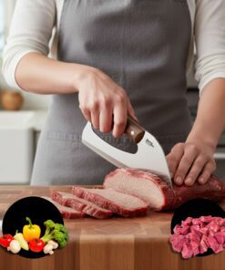 Meat Cleaver Knife, Unique Effort Saving Professional Stainless Steel